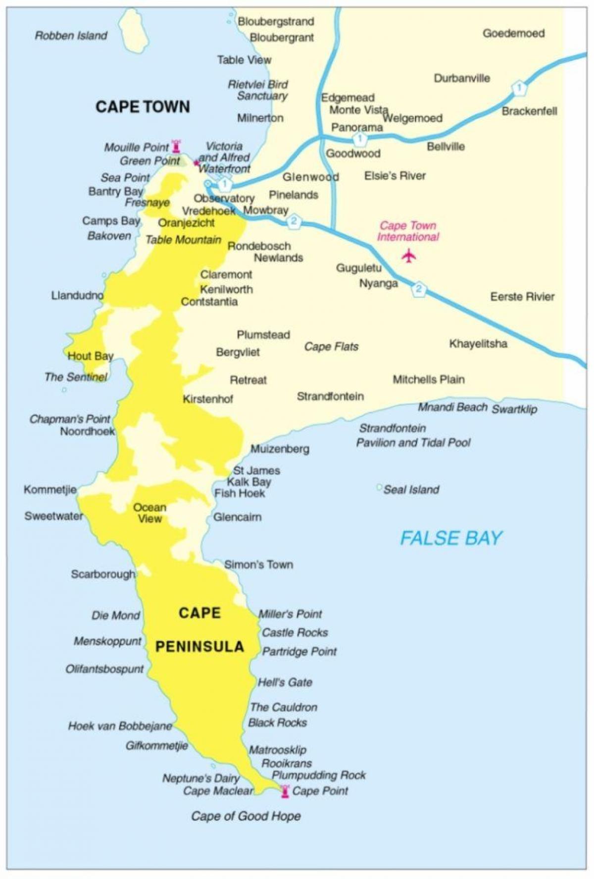 Kapstadt peninsula anzeigen