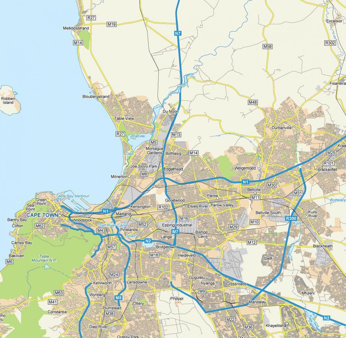 Karte von edgemead von Kapstadt