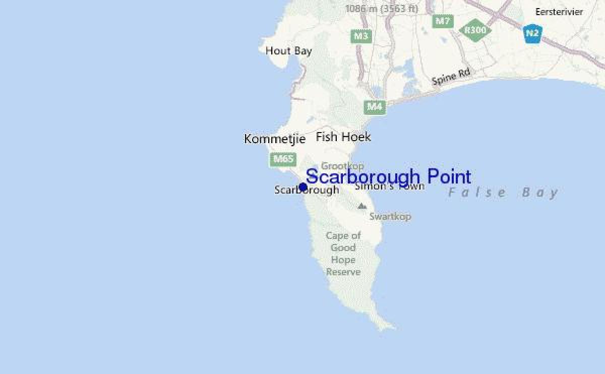 Karte von scarborough, Cape Town