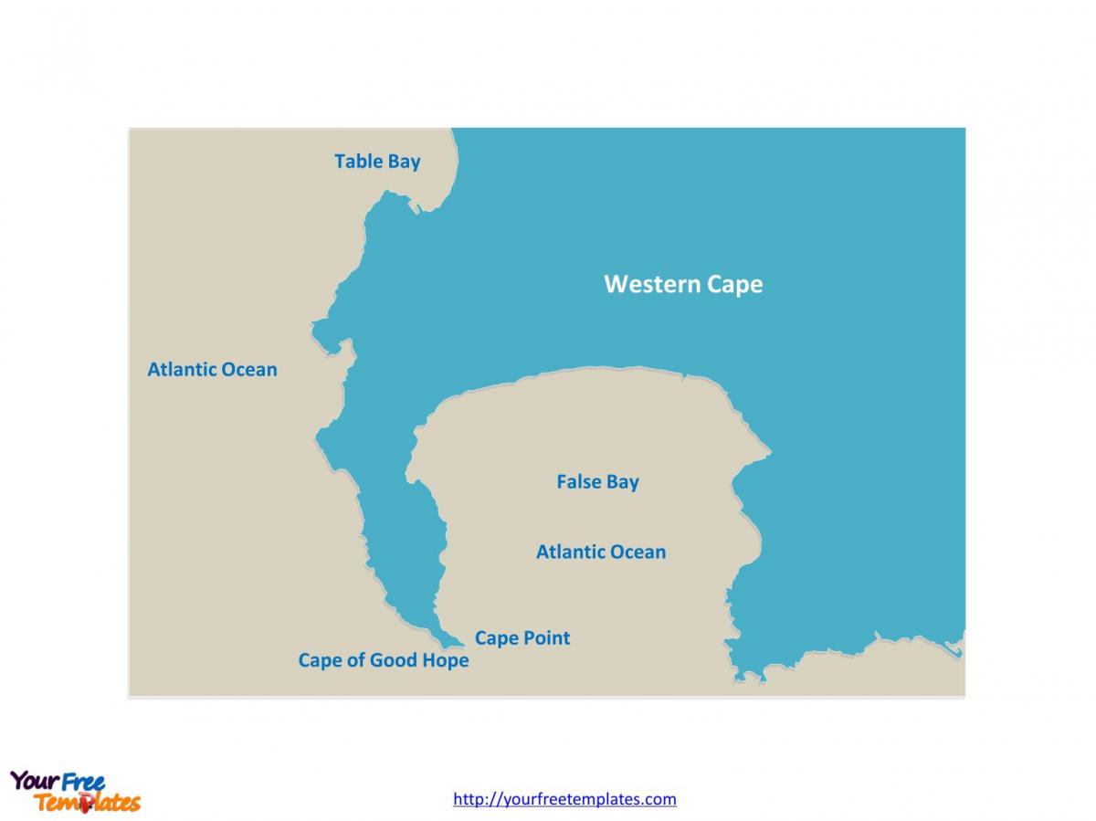 map table bay Südafrika