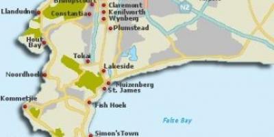 Kapstadt Stadtteile anzeigen