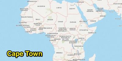 Cape Town city map South Afrika