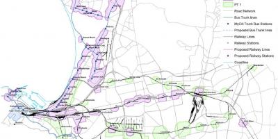 Karte von Cape Town zoning