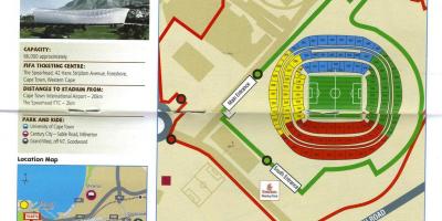 Karte von green point Stadion