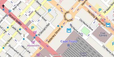 Karte der heerengracht street, Cape Town