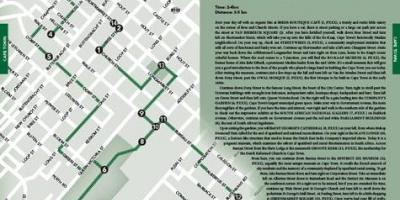 Cape Town walking tour map