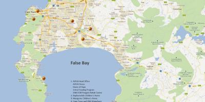 Karte von Cape Town Süd-Afrika