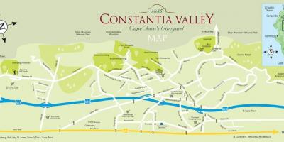 Karte von constantia-Kapstadt