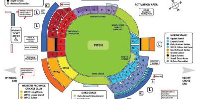Karte von newlands cricket ground