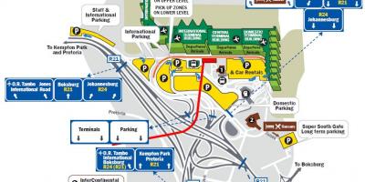 Karte von Johannesburg Parken