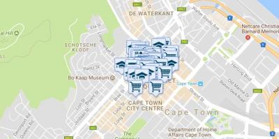 Karte der shortmarket street Cape Town