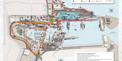 Karte der v&a waterfront mall