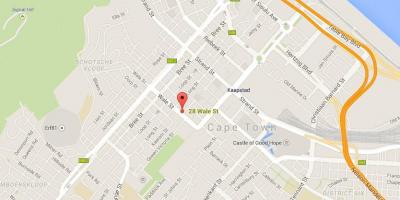 Karte der wale street Cape Town